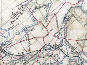 1860 Map Of Hanover County Virginia Family Names Genealogy Etsy