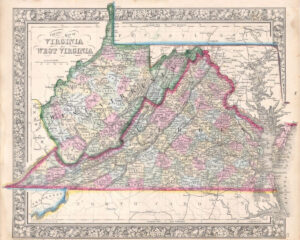 1863 Map Reveals Change In The West Virginia Landscape West Virginia