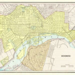 1901 Antique RICHMOND Virginia Street Map City Map Of Richmond Wall Art