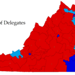 2018 Map Of The Virginia House Of Delegates The Bull Elephant