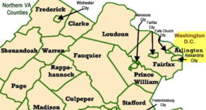 26 Northern Virginia Counties Map Maps Online For You