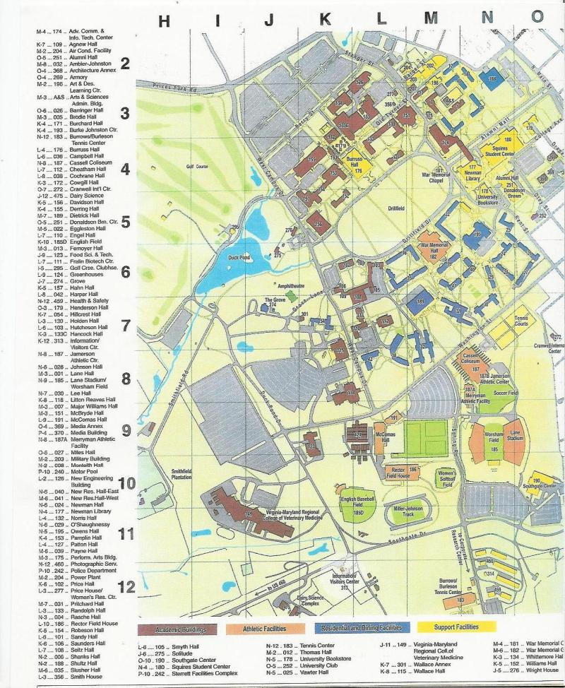 29 Map Of Virginia Tech Maps Database Source