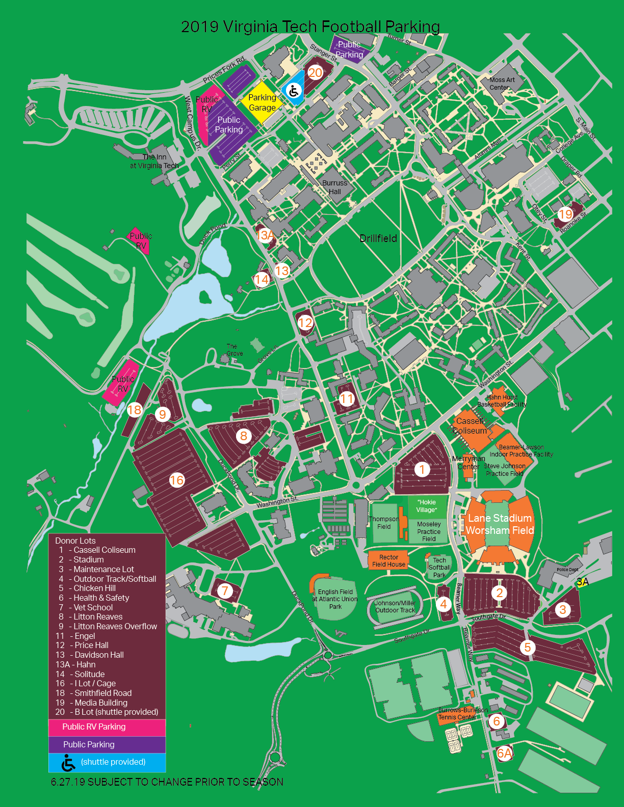 virginia tech campus tour map