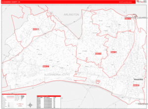30 Alexandria Va Zip Code Map Maps Database Source