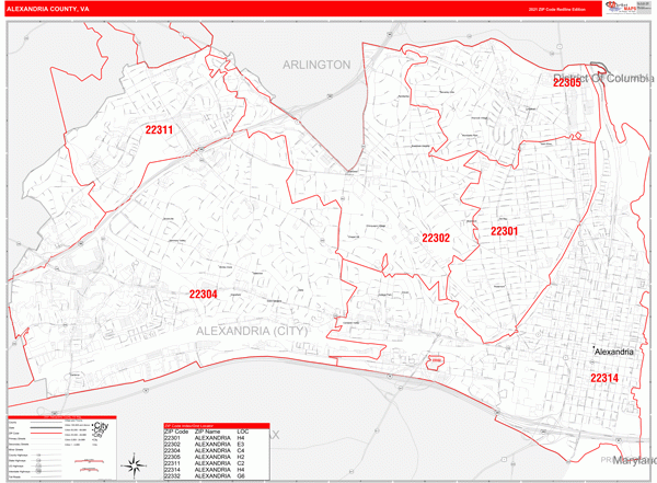 30 Alexandria Va Zip Code Map Maps Database Source