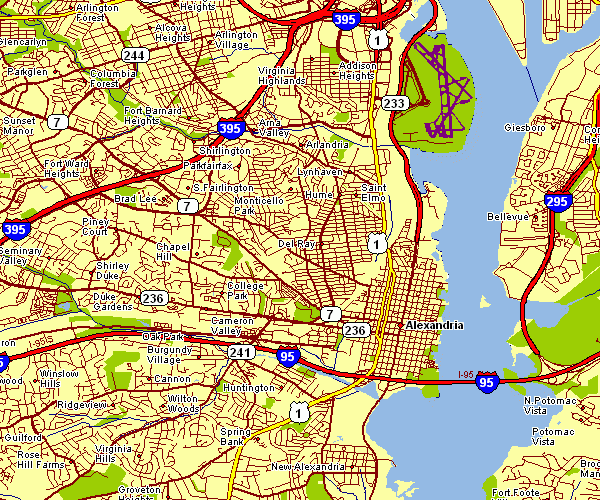 Alexandria Va On Map New River Kayaking Map