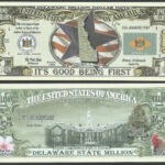 Amazon Delaware State Educational Million Dollar Bill W Map Seal