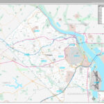 Arlington County VA Wall Map Premium Style By MarketMAPS MapSales