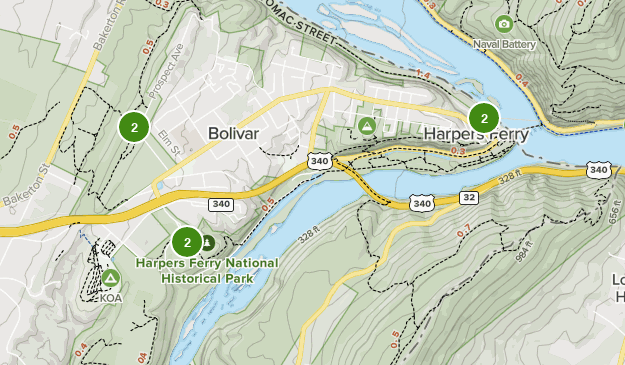 Map Of West Virginia Harpers Ferry Location | Virginia Map