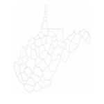 Blank West Virginia County Map Free Download