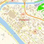 Charleston PDF Map Vector Exact City Plan West Virginia Detailed Street