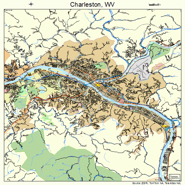 Map Charleston West Virginia