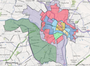 City Of Richmond Map Map Of The World