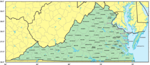 Counties Map Of Virginia Mapsof