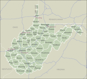 County Zip Code Maps Of West Virginia