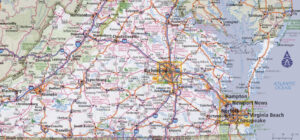 Detail From Virginia Road Map Adoptee Rights Law Center