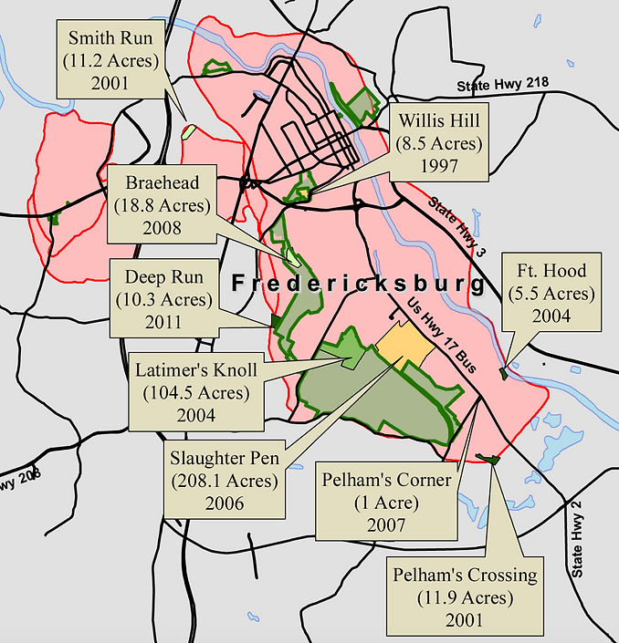 Fredericksburg Central VA Battlefields Trust Battlefields