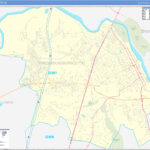 Fredericksburg County VA Zip Code Wall Map Basic Style By MarketMAPS