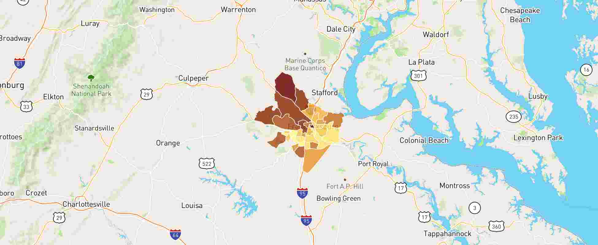 Fredericksburg VA Real Estate Market Data NeighborhoodScout