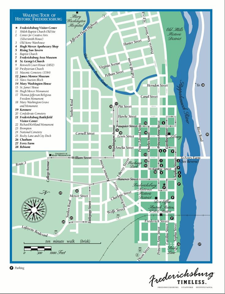 Fredericksburg Virginia Map Virginia Map