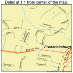 Fredericksburg Virginia Street Map 5129744