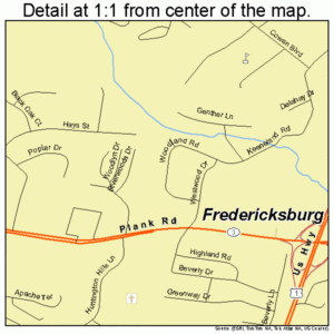 Fredericksburg Virginia Street Map 5129744