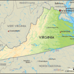 Geographical Map Of Virginia And Virginia Geographical Maps