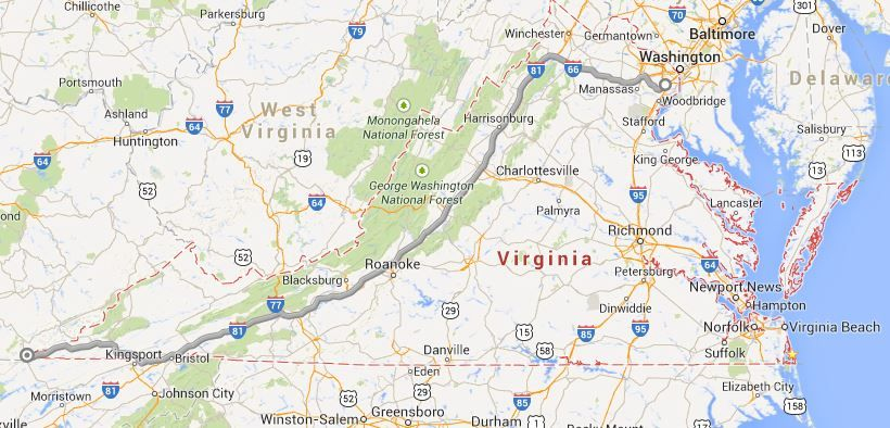 Google Maps Virginia