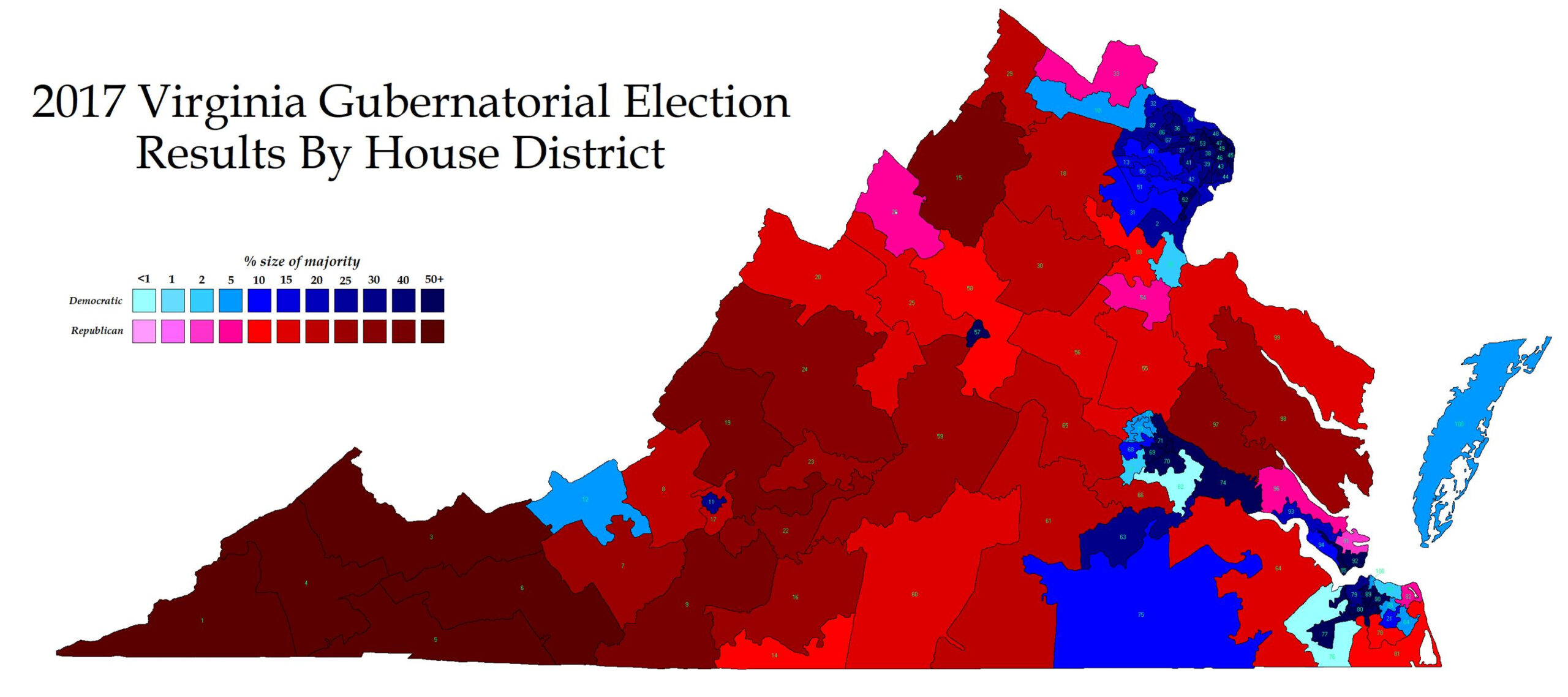 Gubernatorial Election Results By House District The Bull Elephant