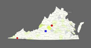 Interactive Map Of Virginia Clickable Counties Cities
