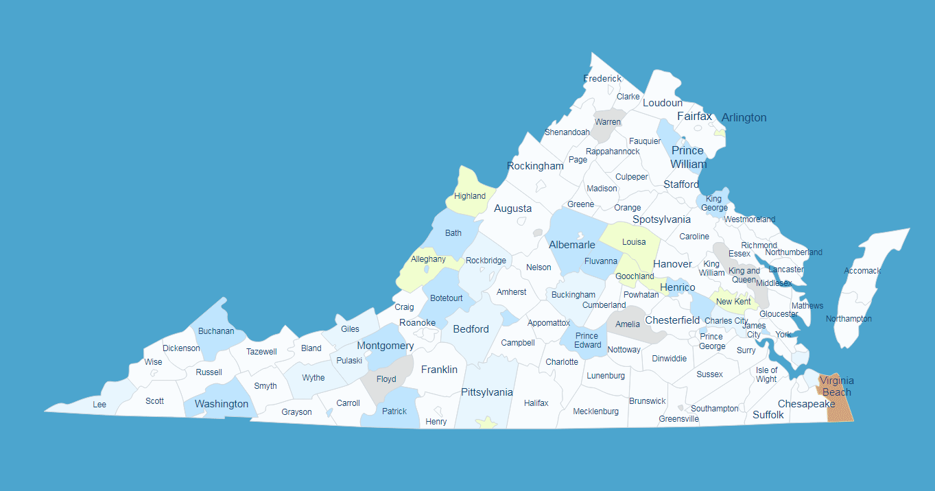 Interactive Map Of Virginia WordPress Plugin 
