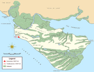Jamestown Island 1958 Base Map Jamestown Jamestown Virginia Thorofare