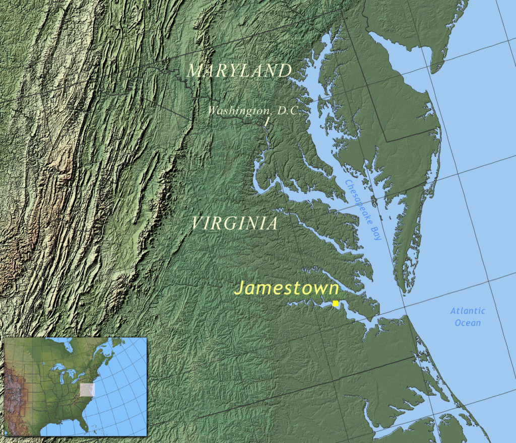 Where Is Jamestown Virginia On The Map