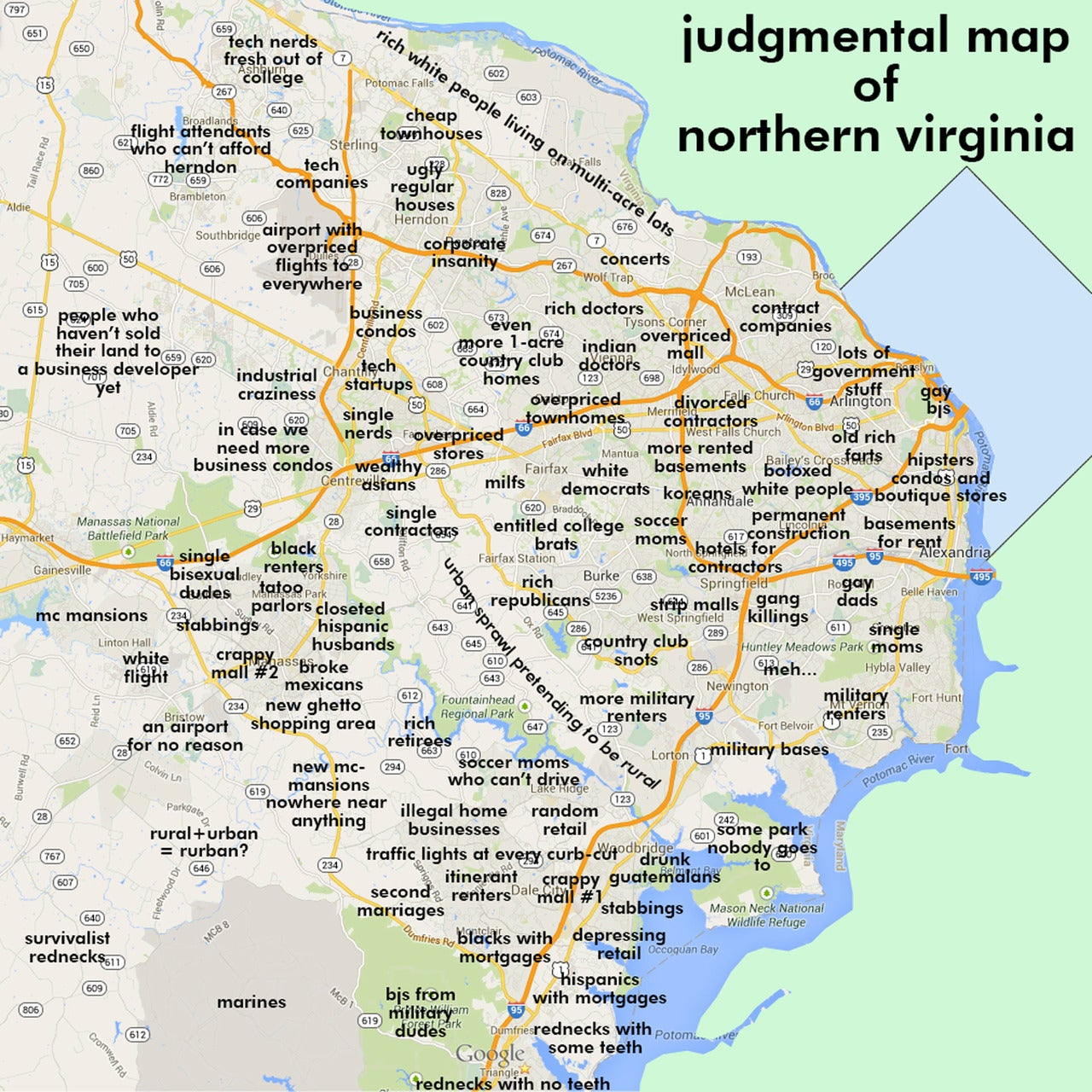 Judgmental Maps Northern VA