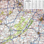 Laminated Map Large Detailed Roads And Highways Map Of West Virginia