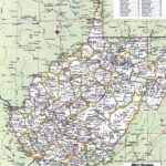 Large Detailed Administrative Divisions Map Of West Virginia State With