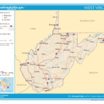 Large Detailed Map Of West Virginia State West Virginia State USA