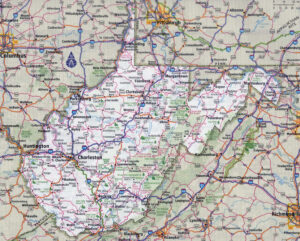 Large Detailed Roads And Highways Map Of Virginia And West Virginia
