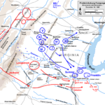 Map Fredericksburg Campaign Movements Mid Nov Dec 10 1862