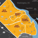 Map Of Arlington VA Arlington Metro Station North Arlington
