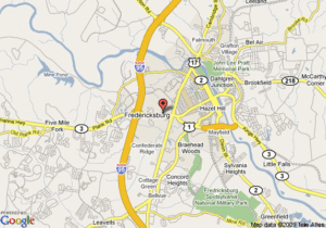 Map Of Best Western Fredericksburg Fredericksburg