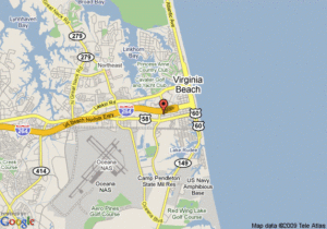 Map Of Doubletree Hotel Virginia Beach Virginia Beach