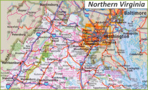 Map Of Northern Virginia