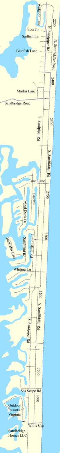 Map Of Sandbridge Beach Virginia Beach VA Virginia Beach Vacation 
