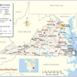 Map Of The U S State Of Virginia Map Detailed Map Virginia Map