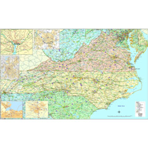 Map Of Virginia And North Carolina Weather Map  Virginia Map
