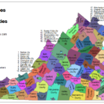 Map Of Virginia Counties And Independent Cities