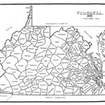 Map Of Virginia From 1850 13 Years Before The Rogue 55 Counties