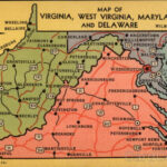 Map Of Virginia West Virginia Maryland And Delaware Maps