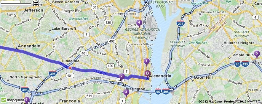 Alexandria Virginia Mapquest